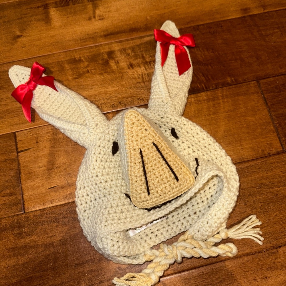 Brand New Custom Crochet Olivia the Pig Hat